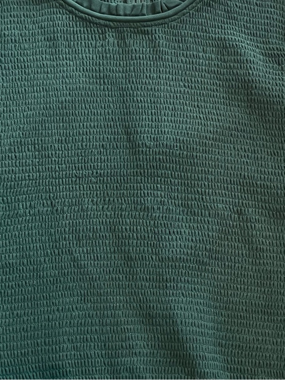 ARITZIA Wilfred Tempest Blouse Women's Dark Green Smocked Long-Sleeve Top - Picture 8 of 11